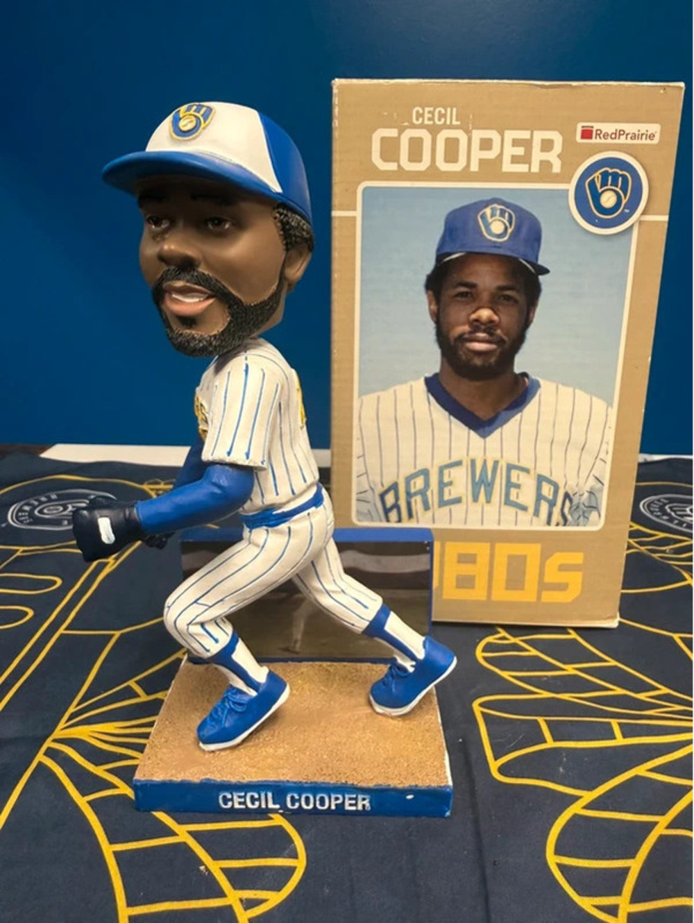 Milwaukee Brewers Cecil Cooper 80s Throwback Bobblehead w/ Box – RedPrairie